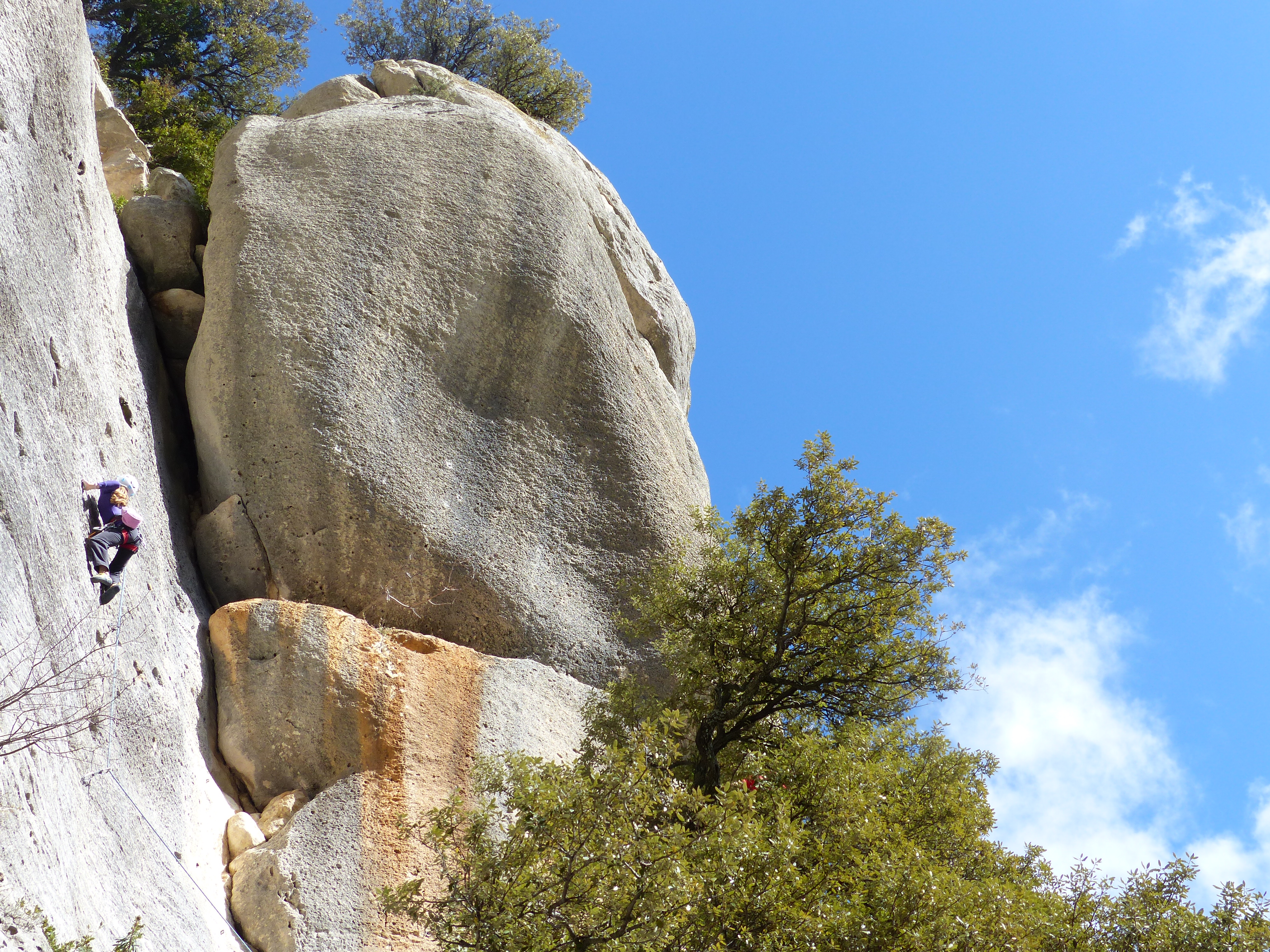 Escalade voie naturelle